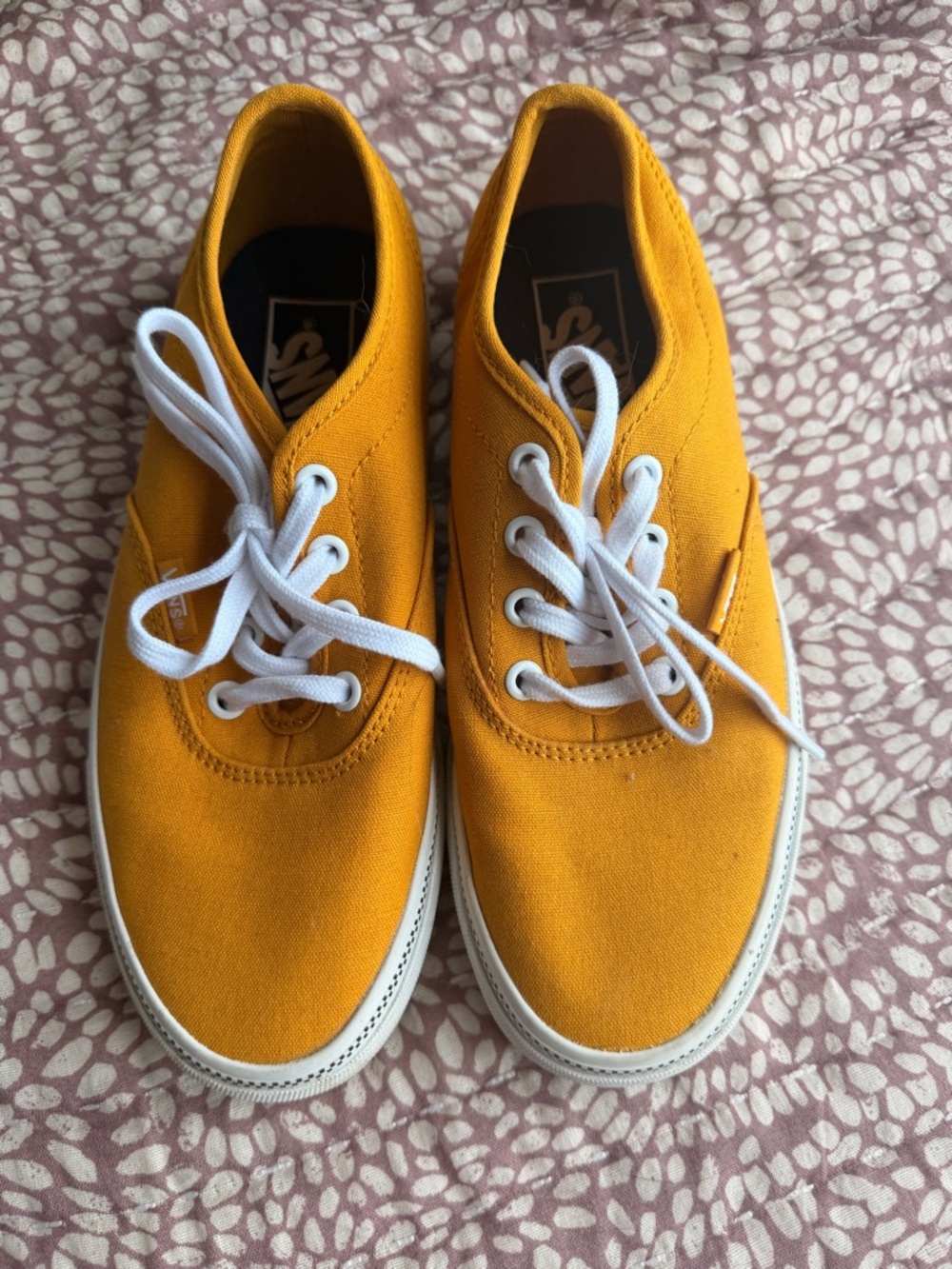Vans women’s Authentic Canvas Sneakers - Mustard Yellow